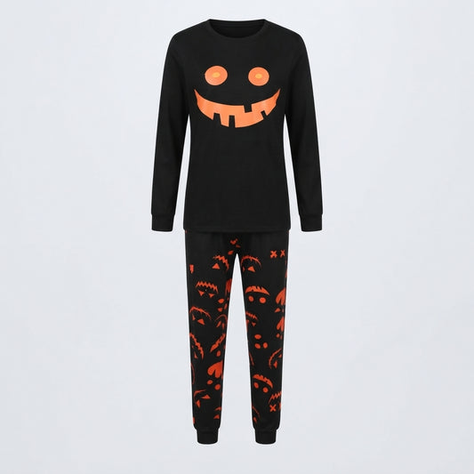 Emma Radcliffe | Pumpkin Face Halloween Pyjama Set For Unisex