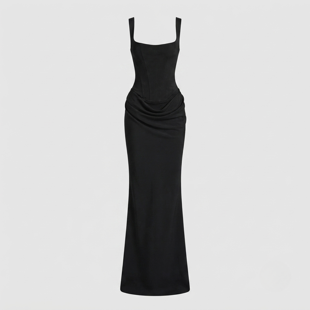 Victoria Monroe | Elegant Black Maxi Dress For Women