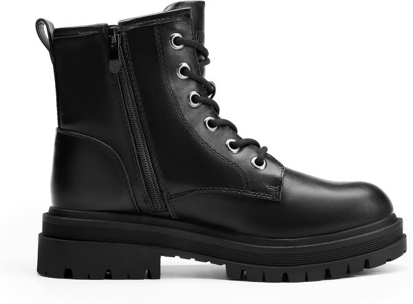 Lace-up Combat Boots Ankle Booties for Women - Image 2