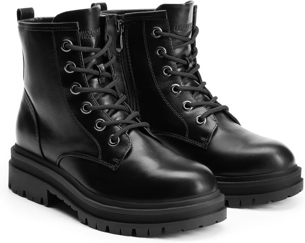 Lace-up Combat Boots Ankle Booties for Women - Image 4