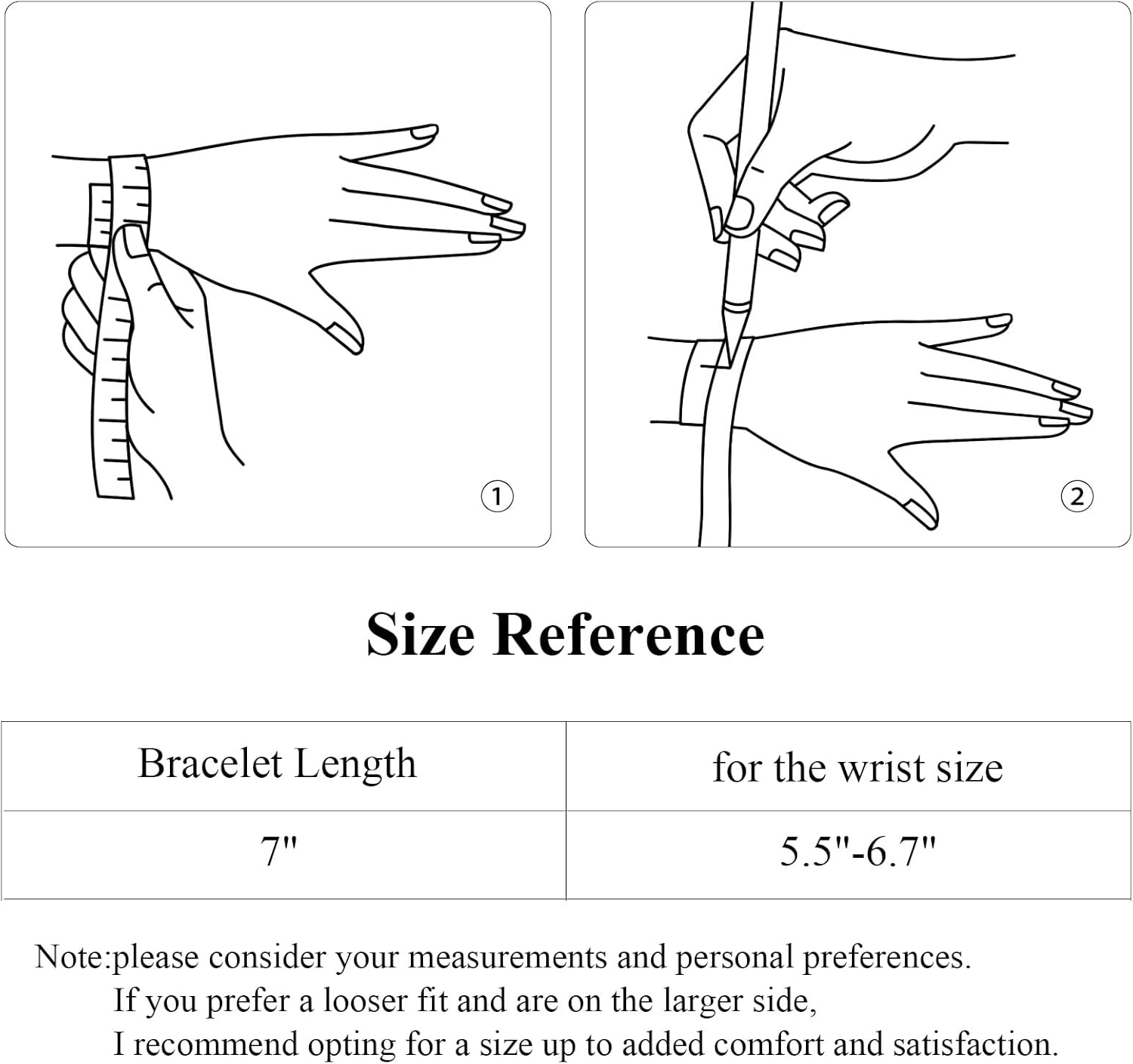2pcs Gold Chain Link Bracelet, Stainless Steel Crystal Friendship Bracelets Bangle,Watch Band Chains Wristband Jewelry with Adjust Tool - Image 6